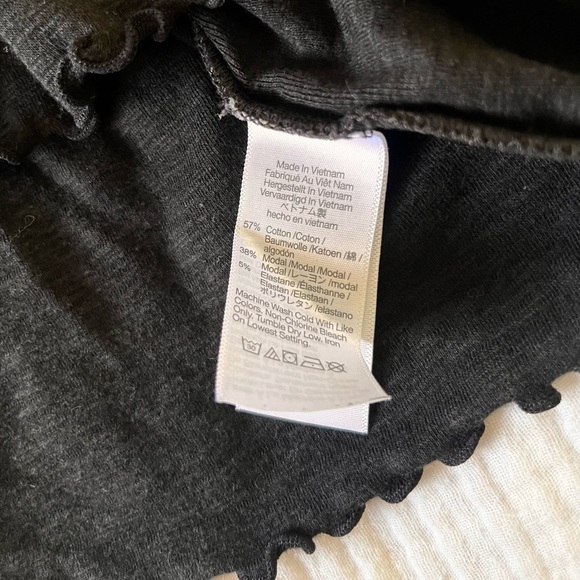 Black Madewell T-Shirt Basic Women’s Cotton/Modal Top Size Large - Picture 3 of 3